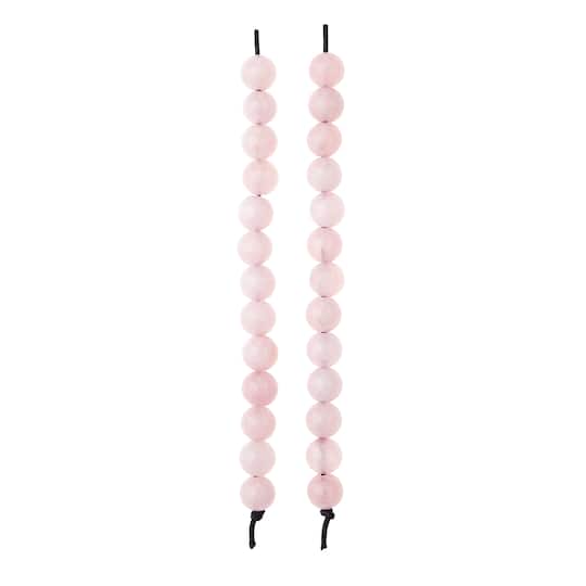 Rose Quartz Round Beads, 10mm by Bead Landing™